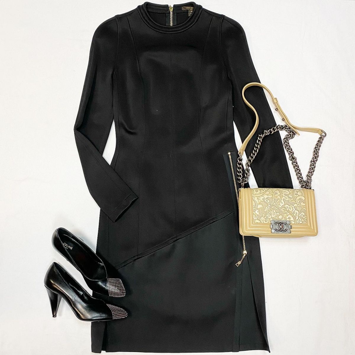 Платье Louis Vuitton размер 38 цена 23 078 руб Туфли Celine размер 37 цена 26 155 руб Сумка Chanel