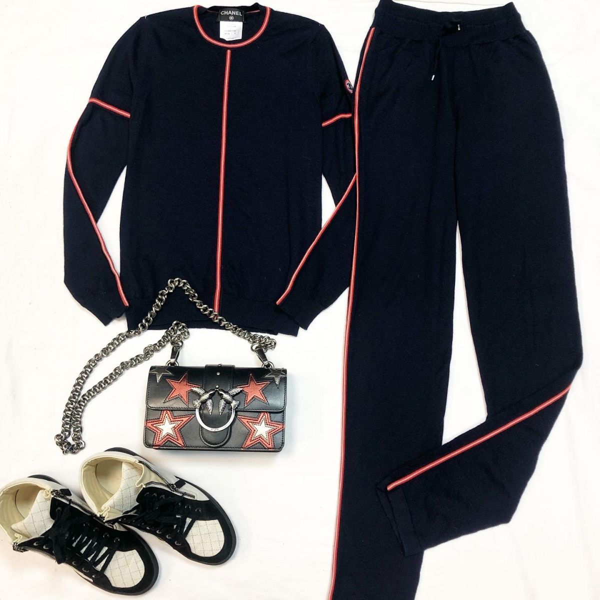 Костюм /кашемир/ Chanel размер 34 цена 23 078 руб Сумочка PINKO