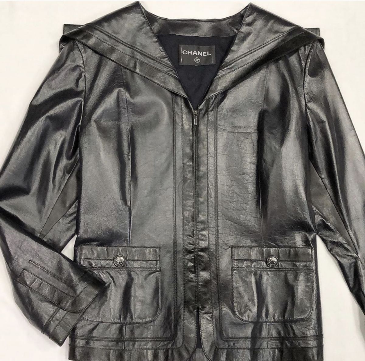 Куртка / кожа / Chanel  размер 48 цена 146 925 руб