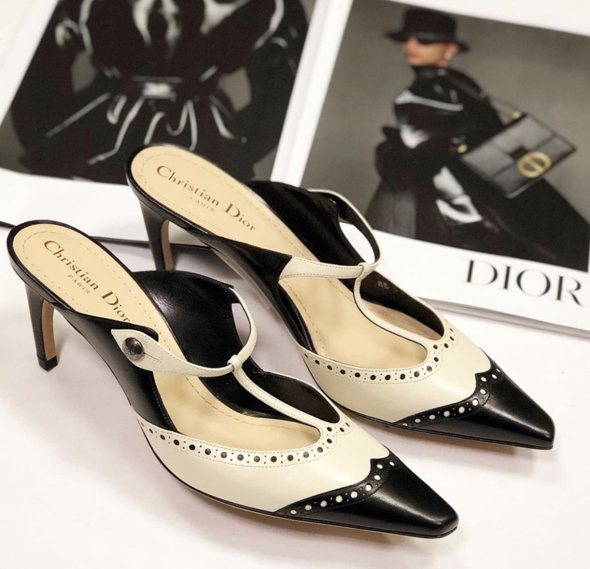 Christian dior kitten heels discount