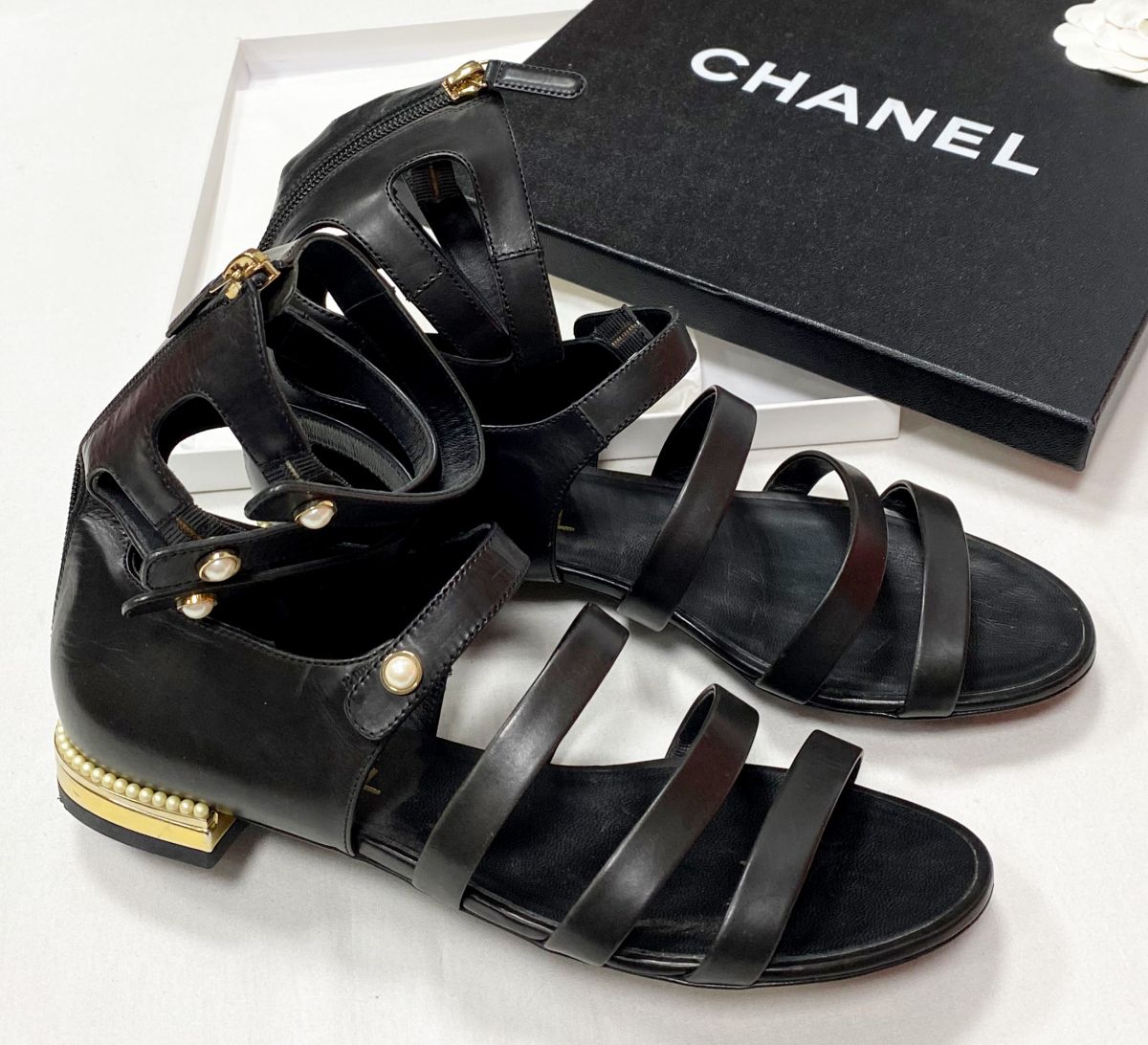 Босоножки Chanel размер 39 цена 78 275 руб