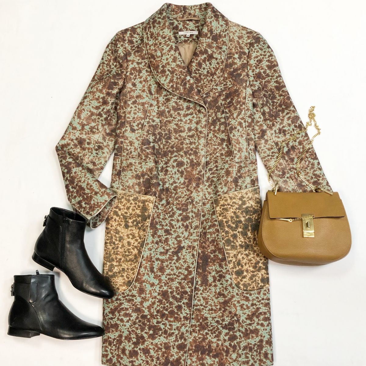 Пальто Carven размер 38 цена 7 693 рубБотинки Michael Kors размер 37.5 цена 7 693 рубСумка Chloe
