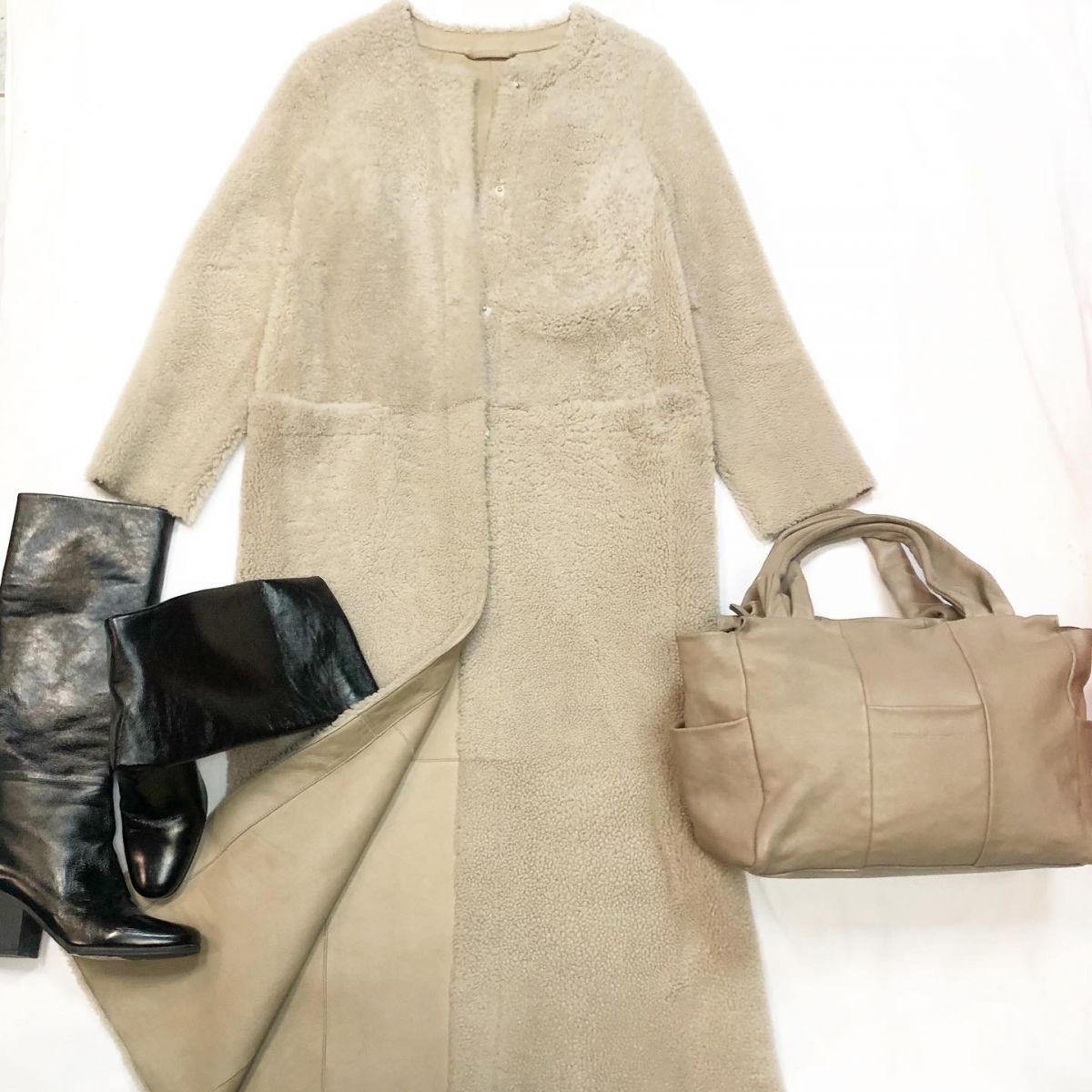 Дубленка ‘S Max Mara размер 36/38 цена 46155 руб Сумка BRUNELLO CUCCINELLI