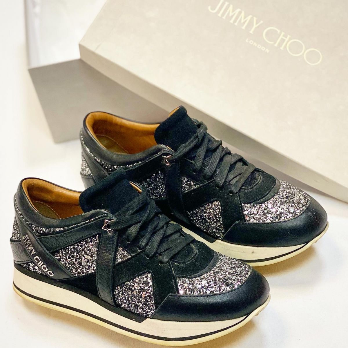 Кроссовки Jimmy Choo размер 36.5 цена 7 693 руб 