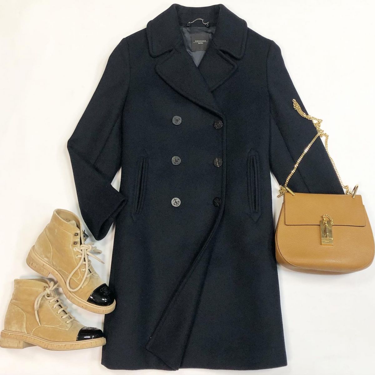 Пальто Max Mara размер 42 цена 18 462 рубБотинки Chanel размер 37 цена 38 463 рубСумка Chloe