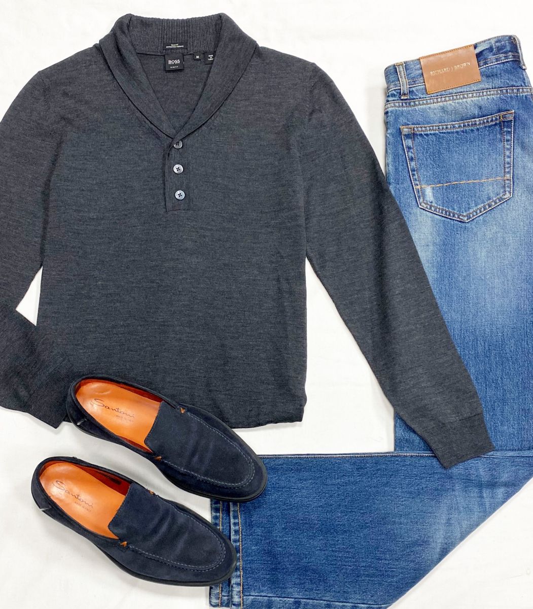 #mechtamen Джемпер Boss размер M цена 6 262 руб
Джинсы Richard J Brown размер 33 цена 10 959 руб
Лоферы Santoni размер 42 цена 15 655 руб