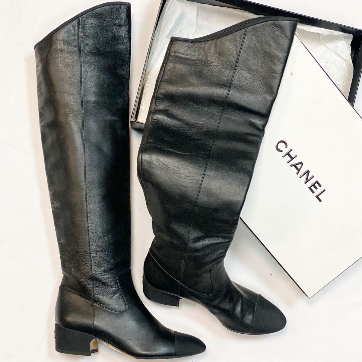 Ботфорты Chanel размер 37 цена 30 770 руб 