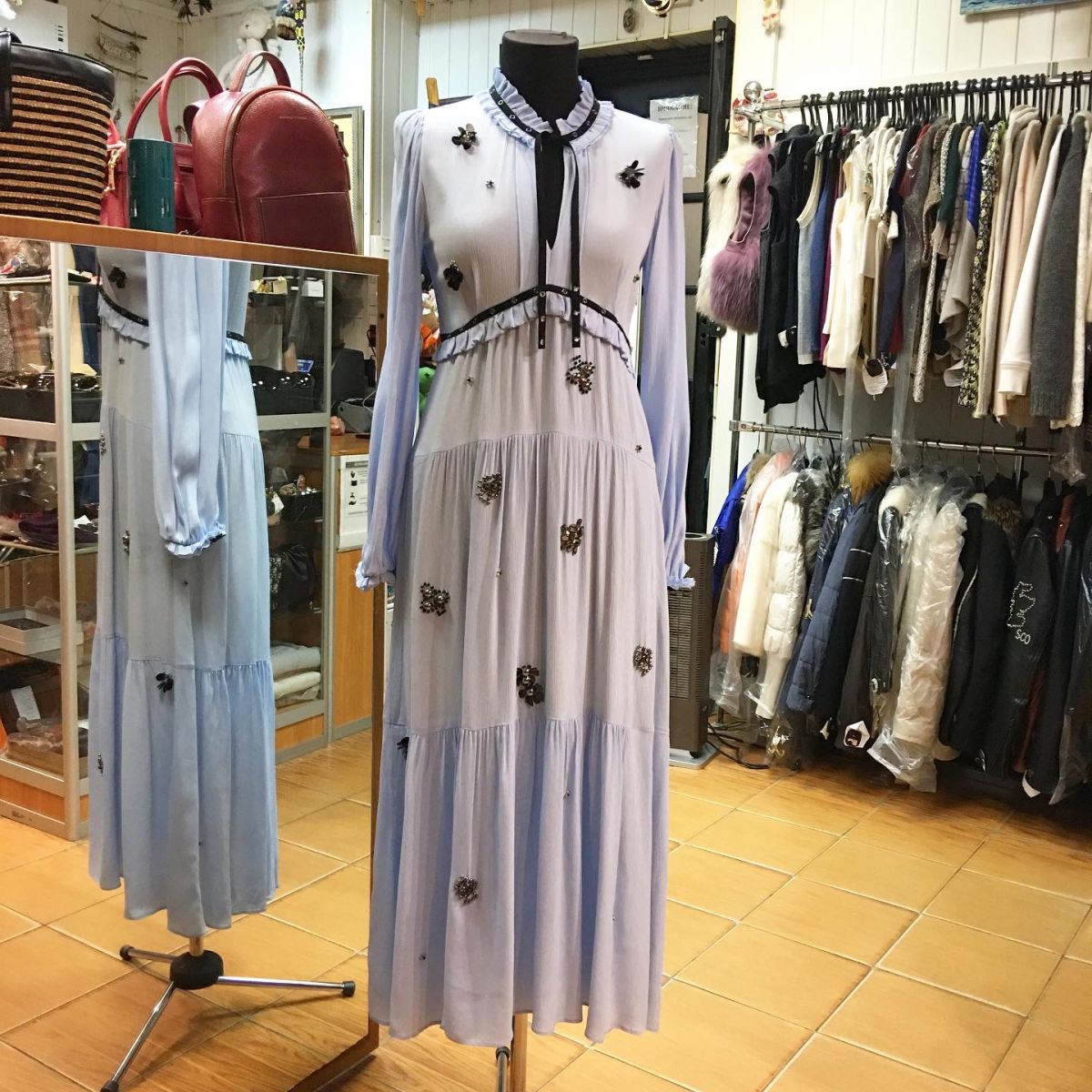 Платье с бусинами DOROTHEE SCHUMACHER  размер 38 цена 38 463 руб 