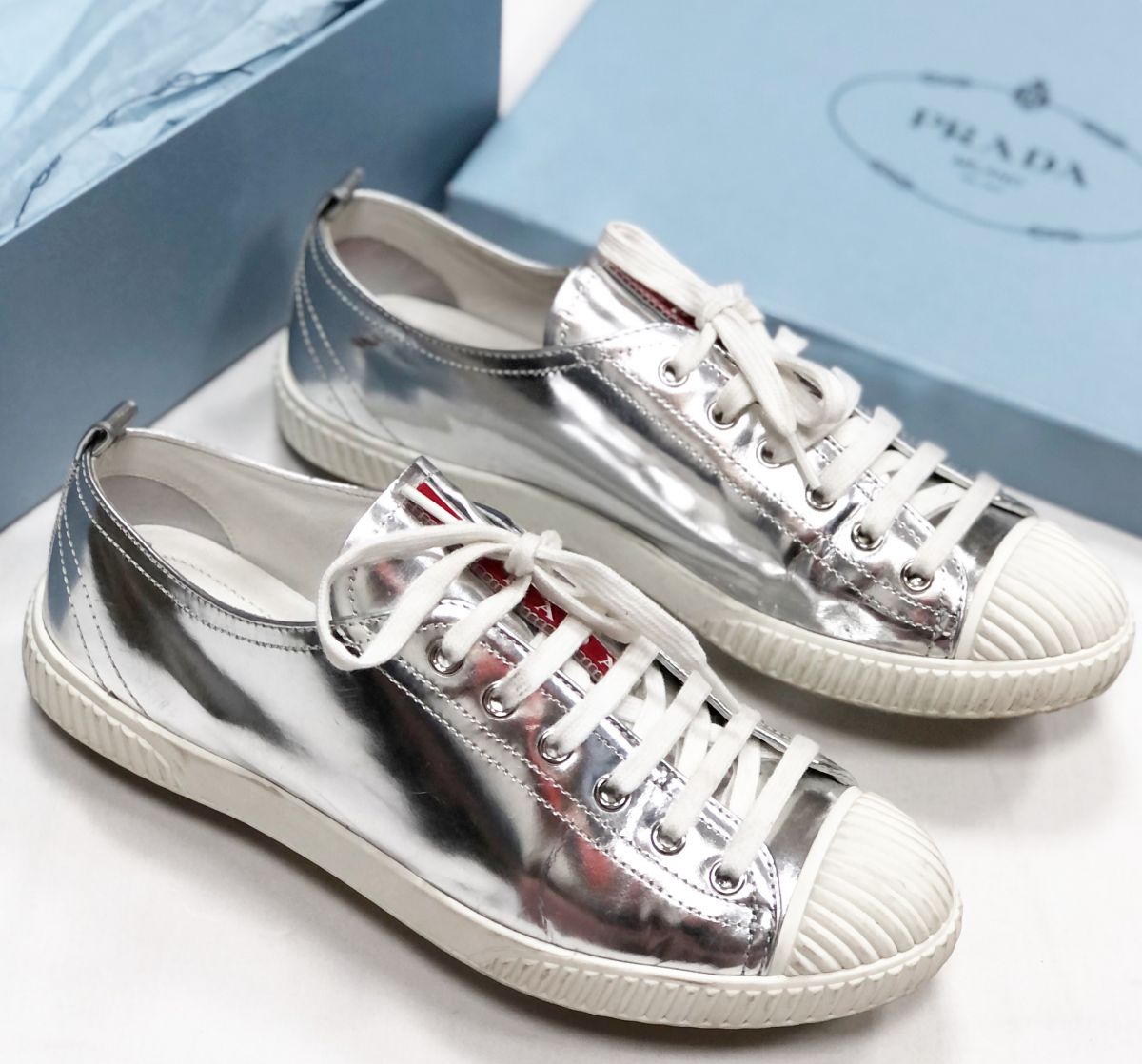 Кеды Prada размер 39 цена 7 828 руб 