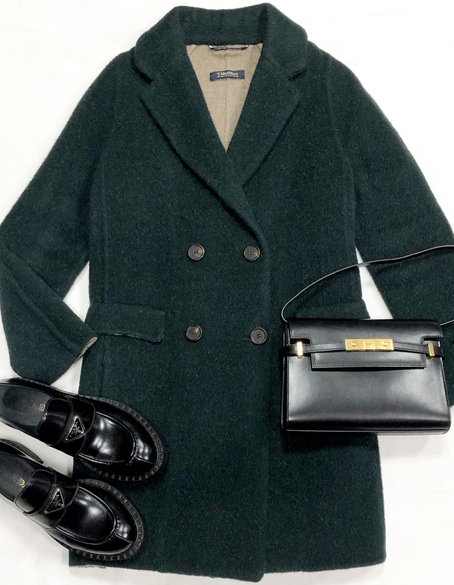 Пальто S Max Mara размер 38 цена 23 483 руб
Лоферы Prada размер 39.5 цена 46 965 руб
Сумка Saint Laurent