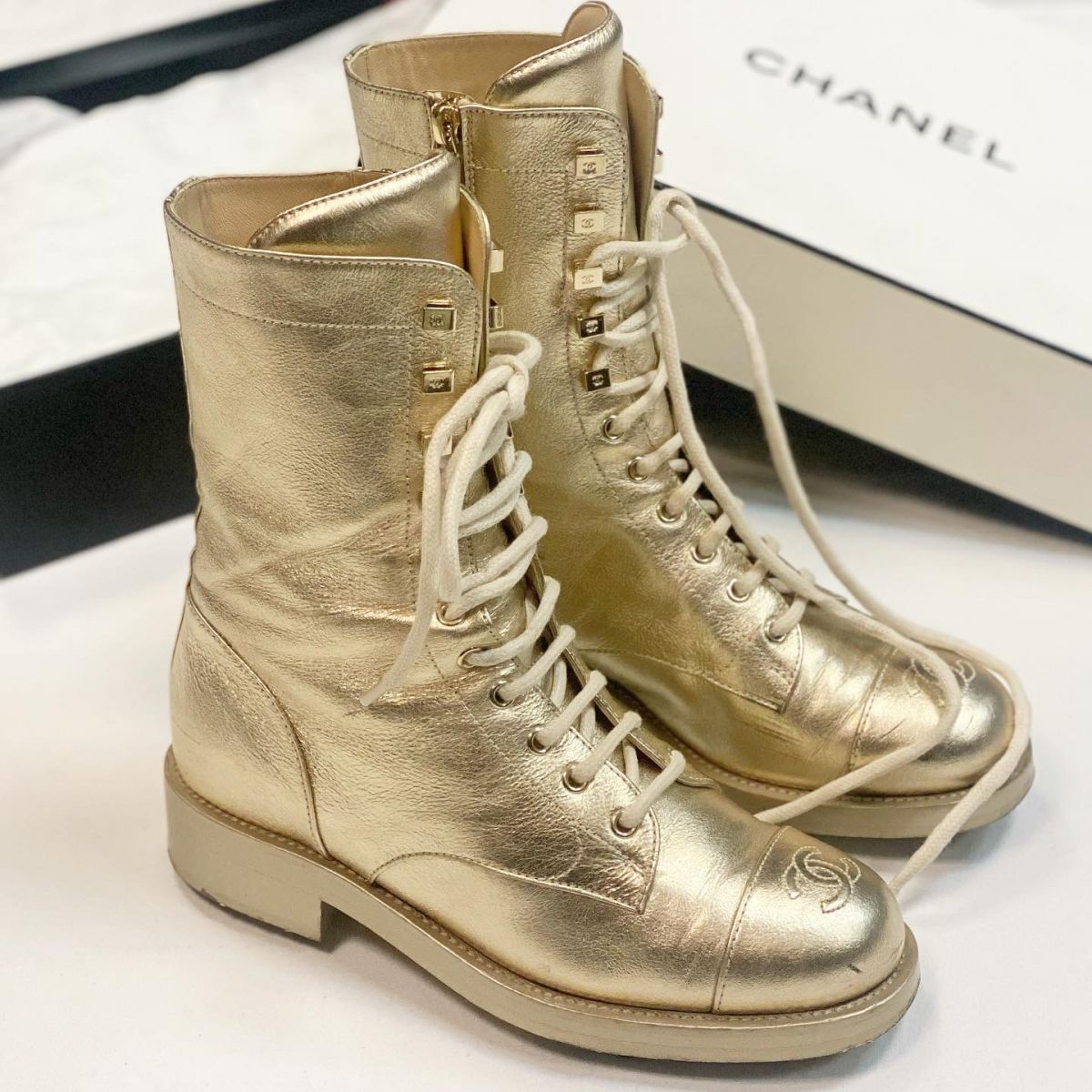 Ботинки Chanel размер 38 цена 26 155 руб 