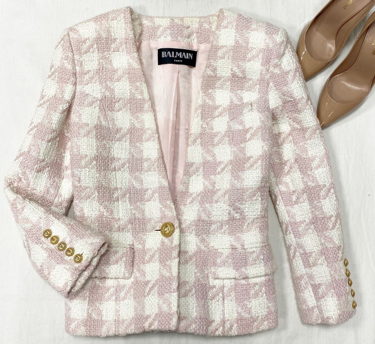 Жакет / твид / Balmain размер 36 цена 62 620 руб