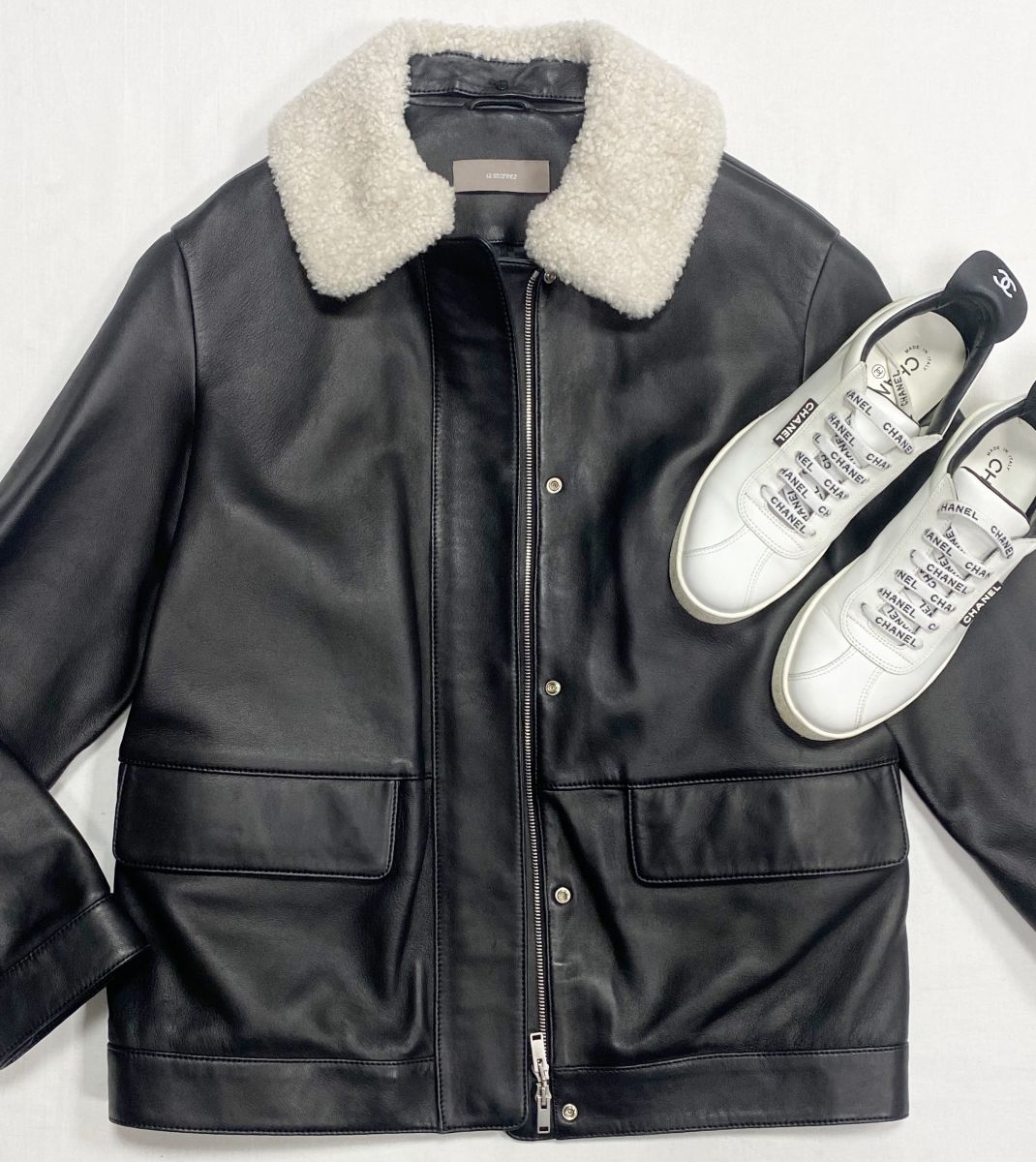 Куртка / кожа/ 12 Storeez размер S цена 46 965 руб