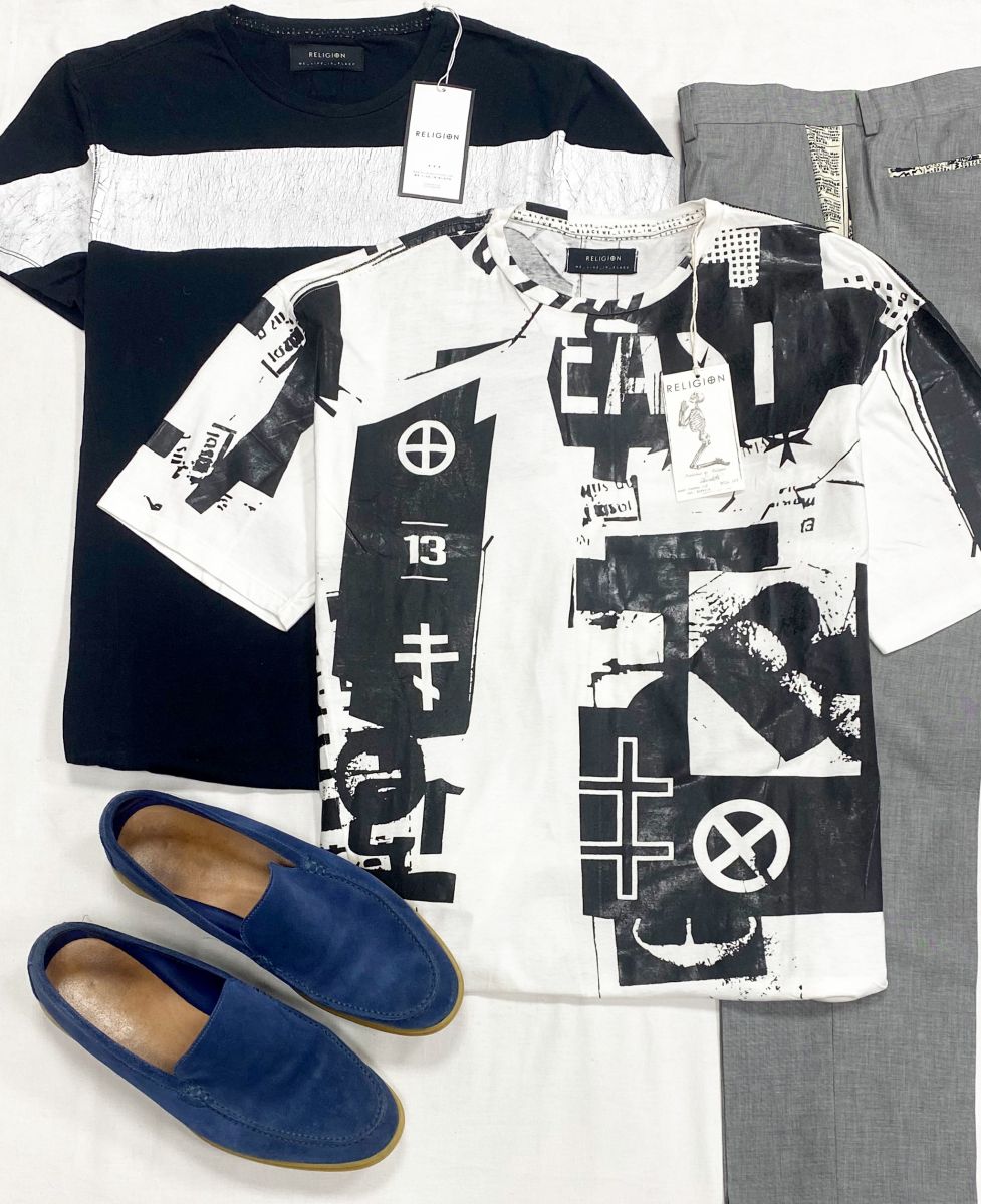 #mechtamen Футболки Religion размер M цена по 4 697 рубБрюки Moschino размер 50 цена 7 828 рубЛоферы Loro Piana размер 44 цена 23 483 руб
