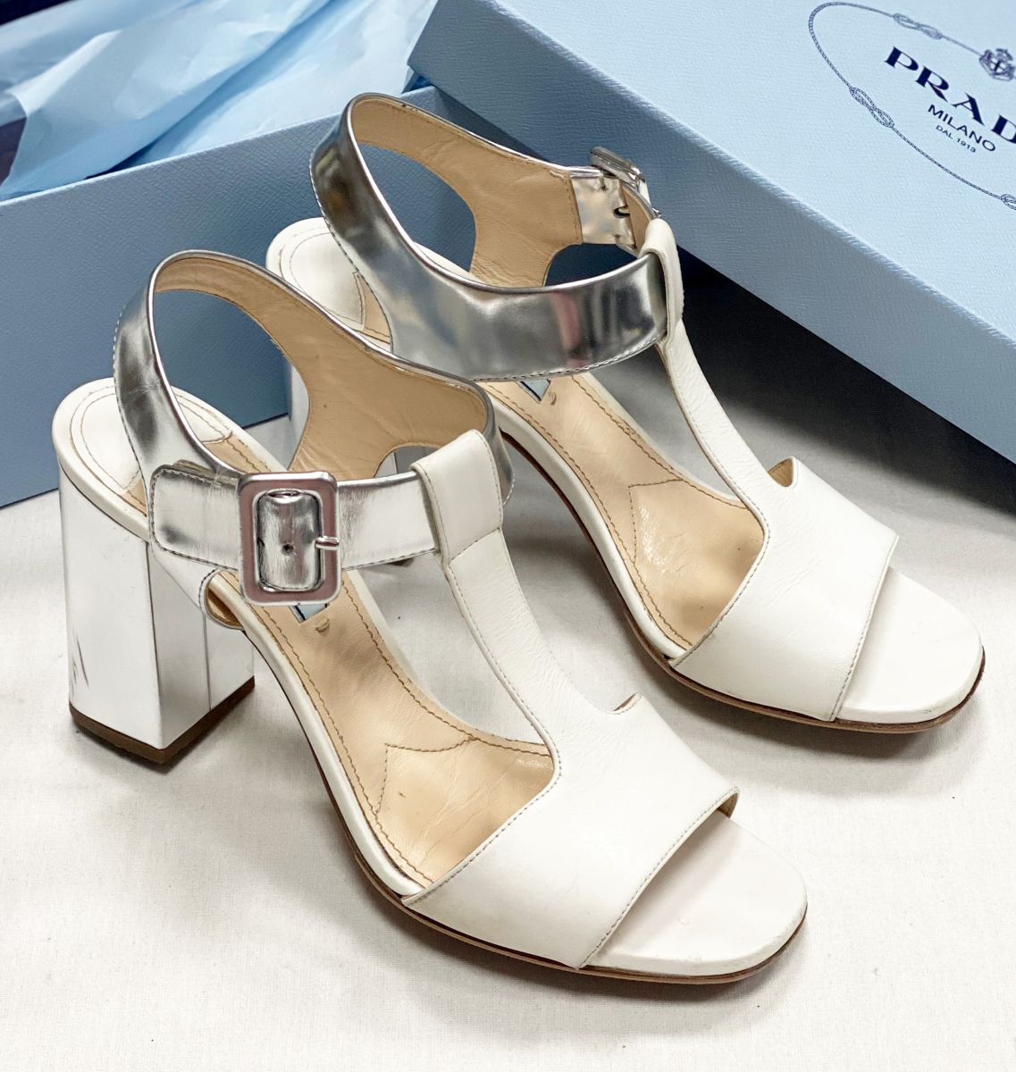Босоножки Prada размер 38.5 цена 7 828 руб