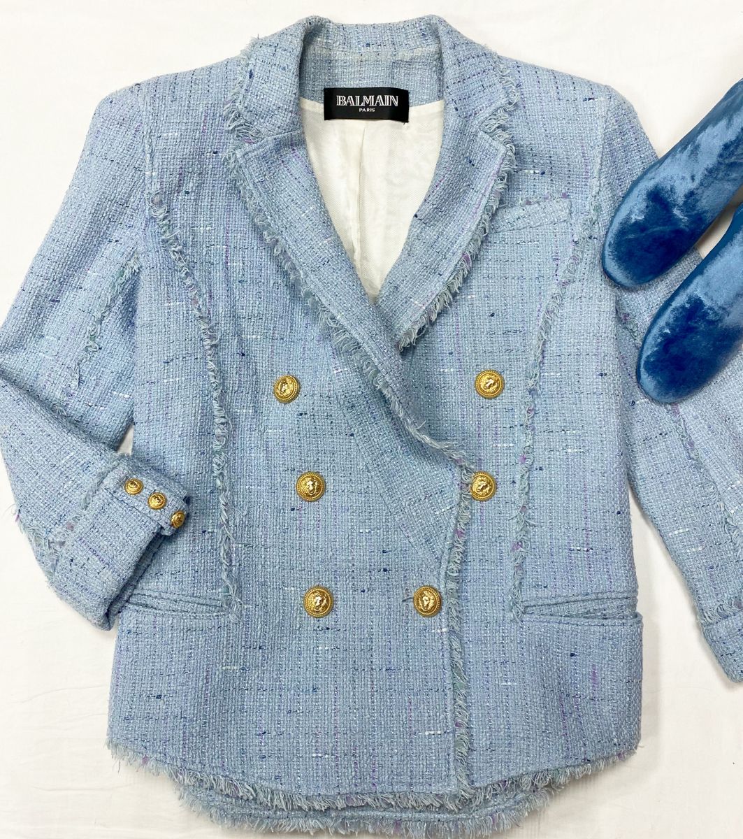 Жакет / твид / Balmain размер 46 цена 46 965 руб 