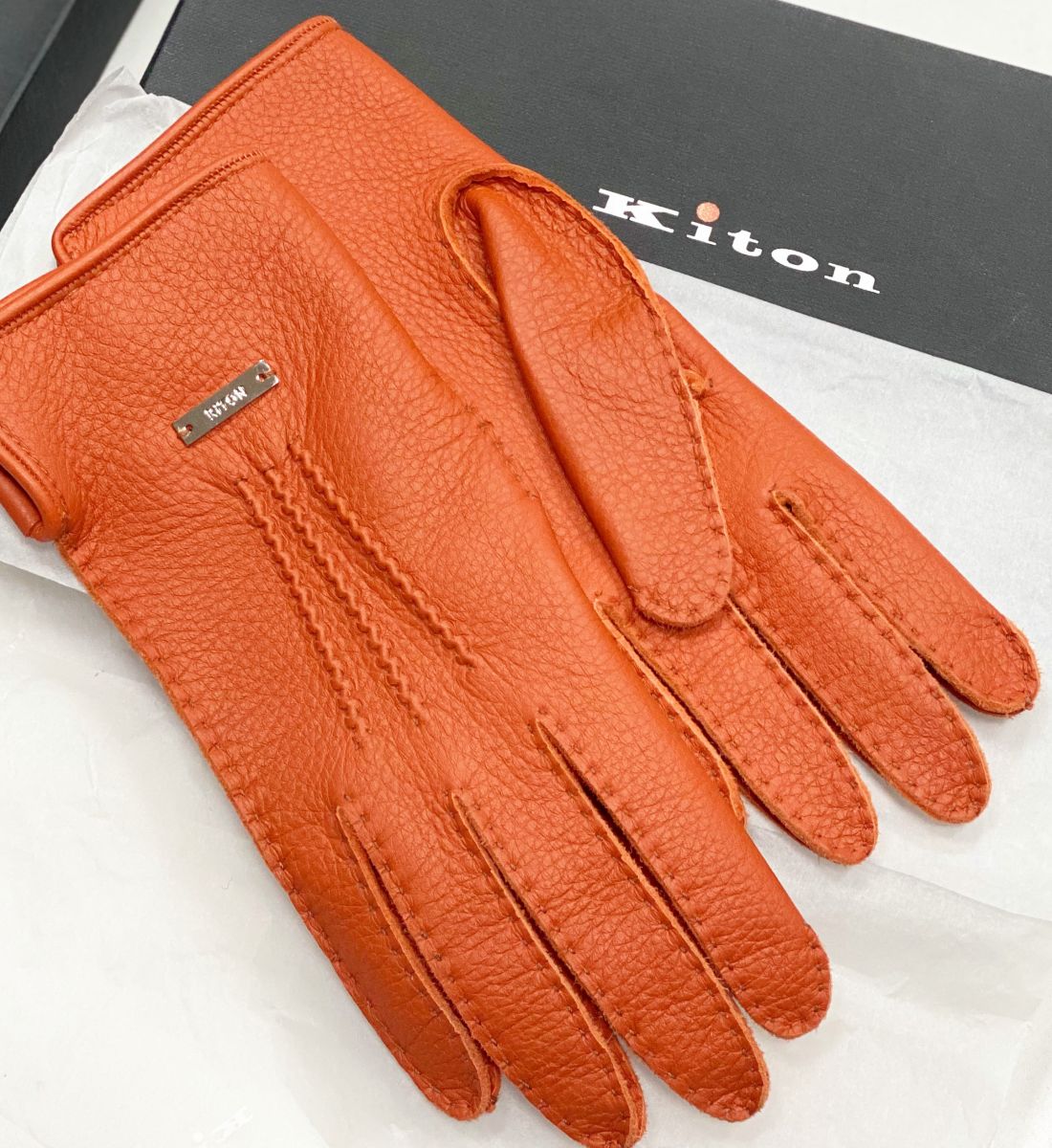 Перчатки Kiton размер 7 цена 15 385 руб