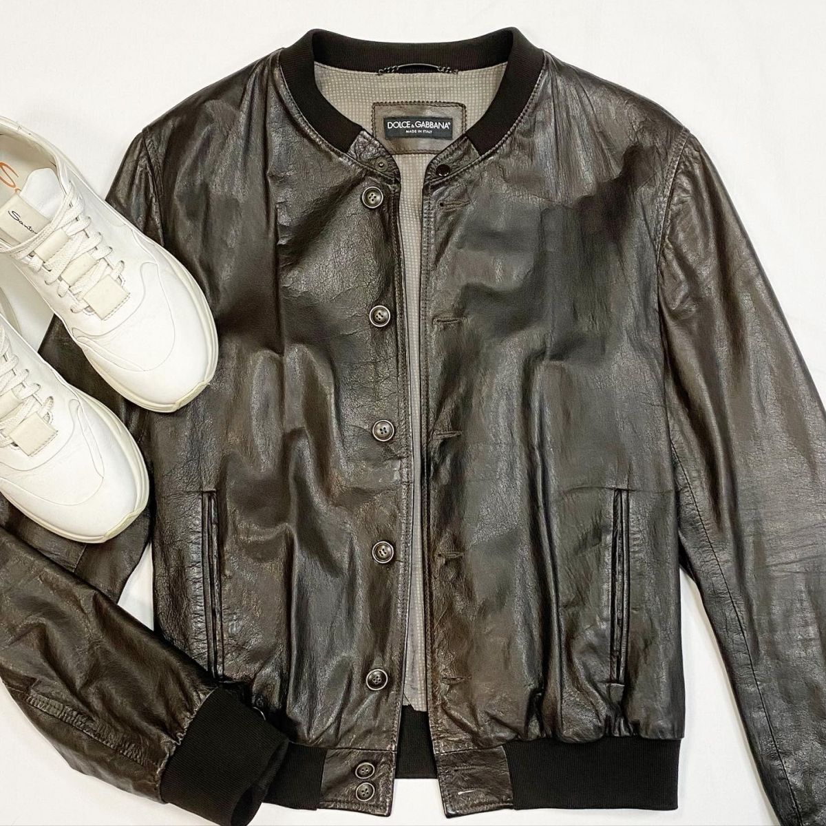 #mechtamen Куртка/кожа/ Dolce Gabbana размер 54 цена 50 001 рубКеды Santoni размер 43 цена 15 385 руб