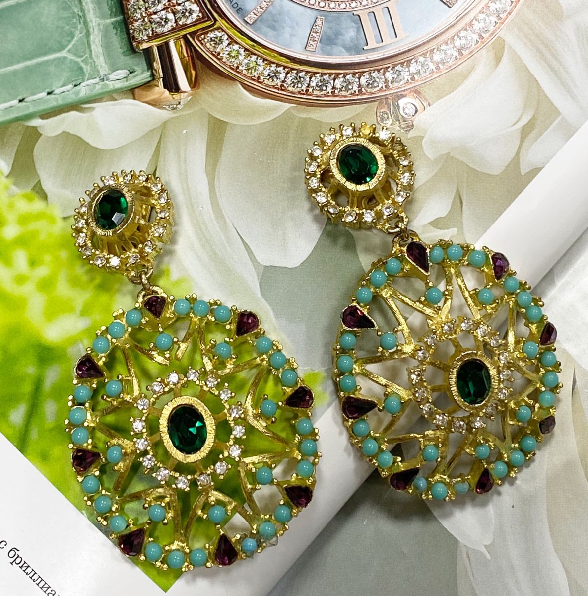 Серьги/ камни/ цена 10 959 руб
