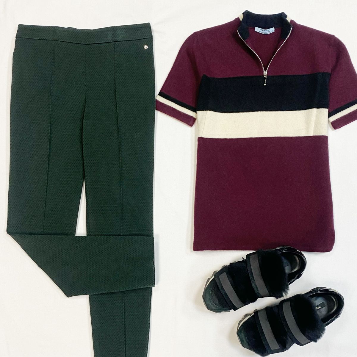 Кофта Prada размер S цена 7 693 рубБрюки Max Mara размер S цена 7 693 рубКеды Dolce Gabbana размер 38.5 цена 15 385 руб