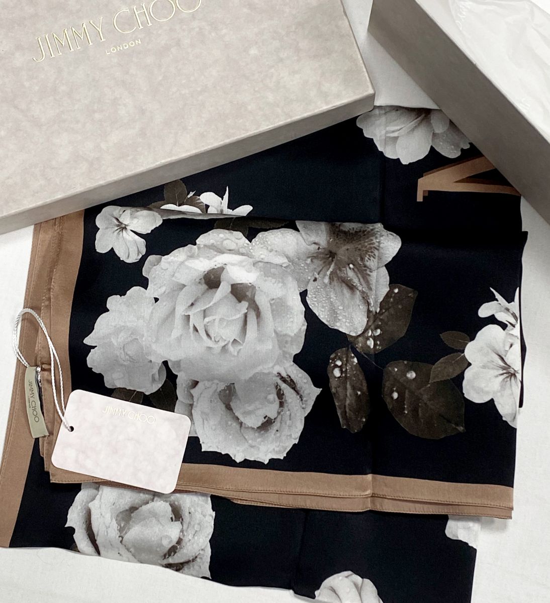 Шарф Jimmy Choo размер 60/160 цена 10 959 руб/ с биркой/