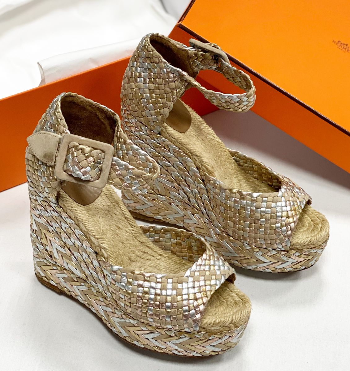 Босоножки Hermes размер 37 цена 23 483 руб