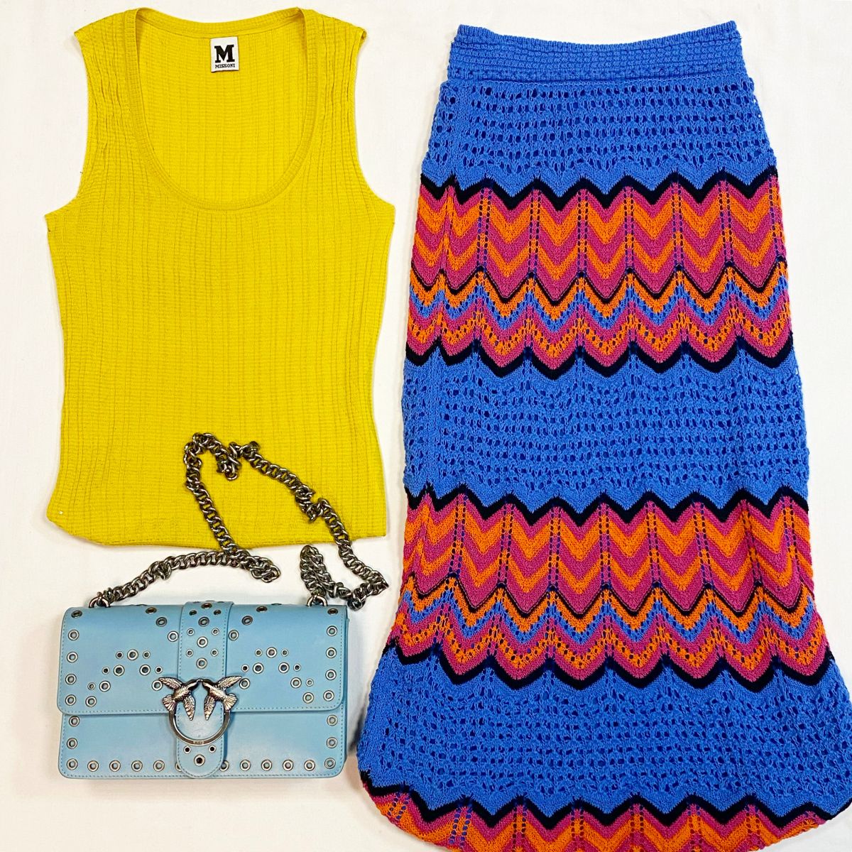 Топ Missoni размер 40 цена 3 077 рубЮбка Missoni размер 40 цена 3 077 рубСумка Pinko
