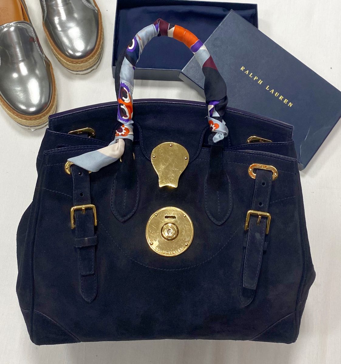Сумка / замша / Ralph Lauren размер 30/25 цена 46 965 руб