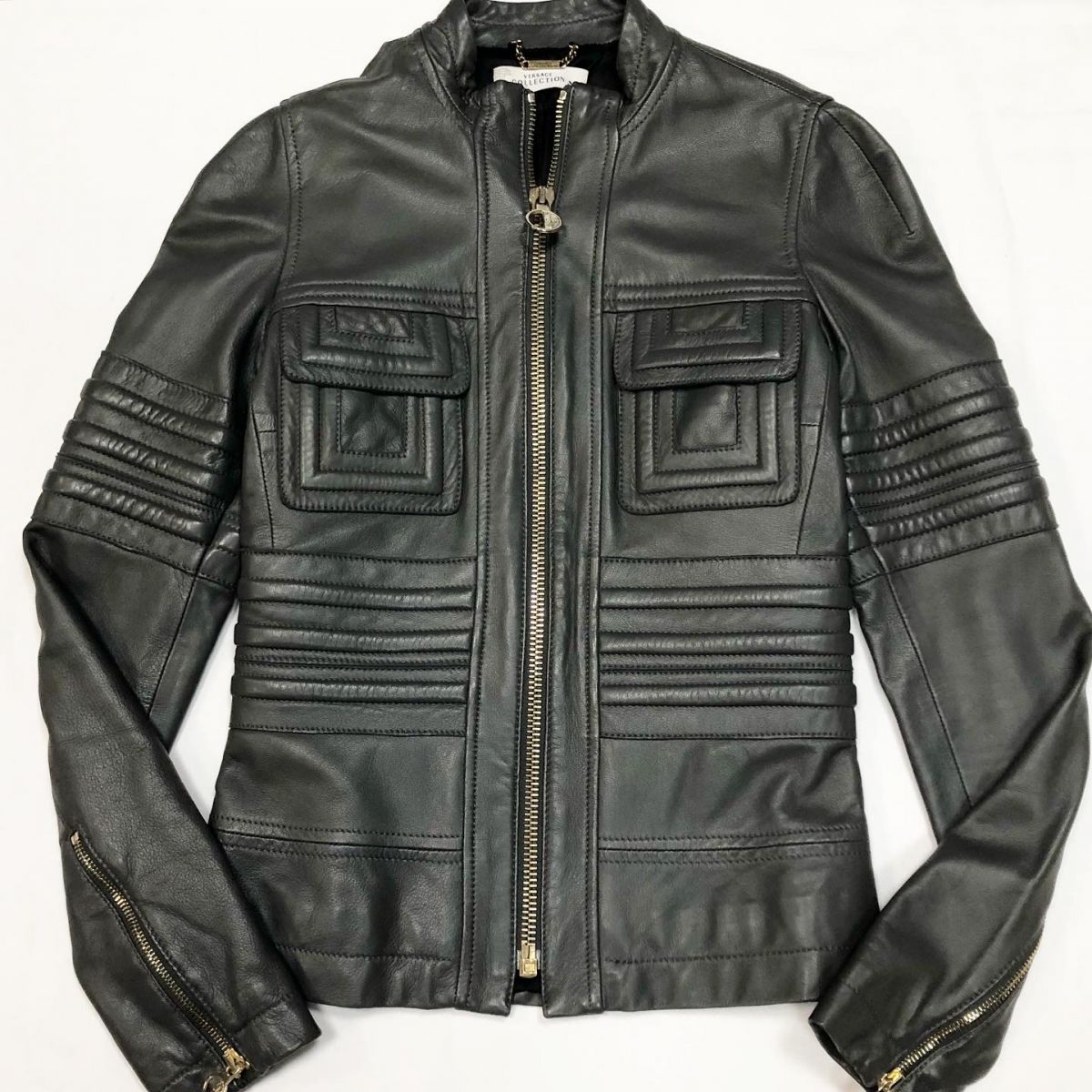 Куртка /кожа/ Versace размер 38 цена 23 078 руб 
