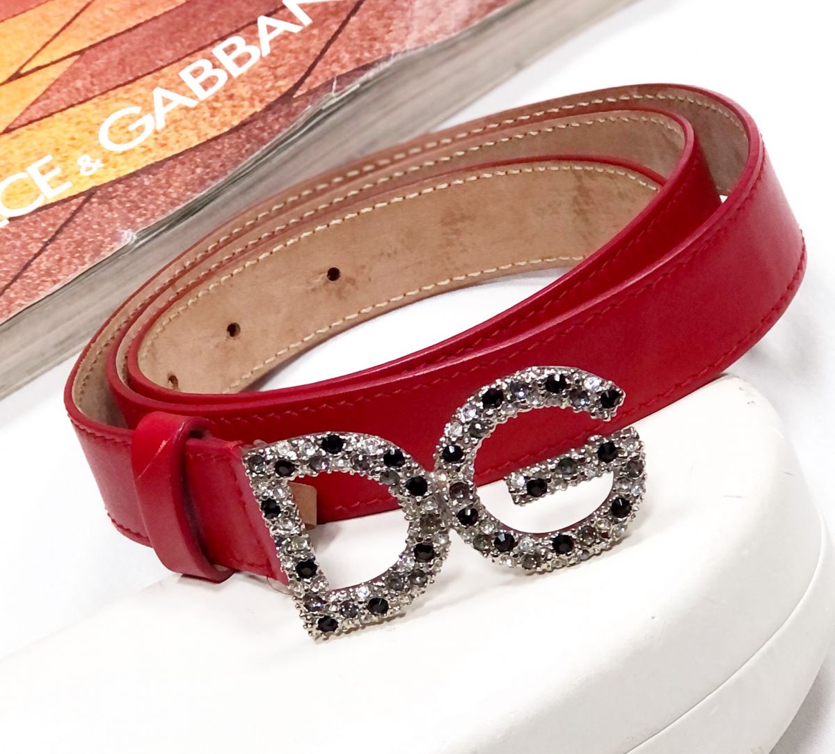 Ремень/камни/ Dolce Gabbana размер 85/34 цена 6 154 руб