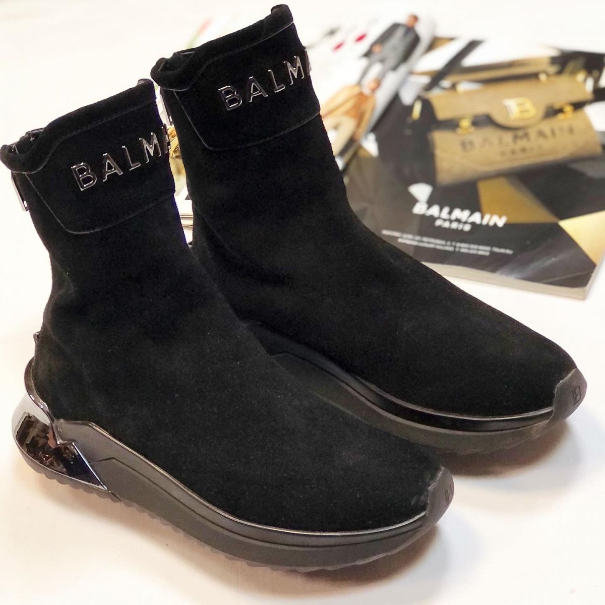 Ботинки Balmain  размер 40 цена 15 385 руб 