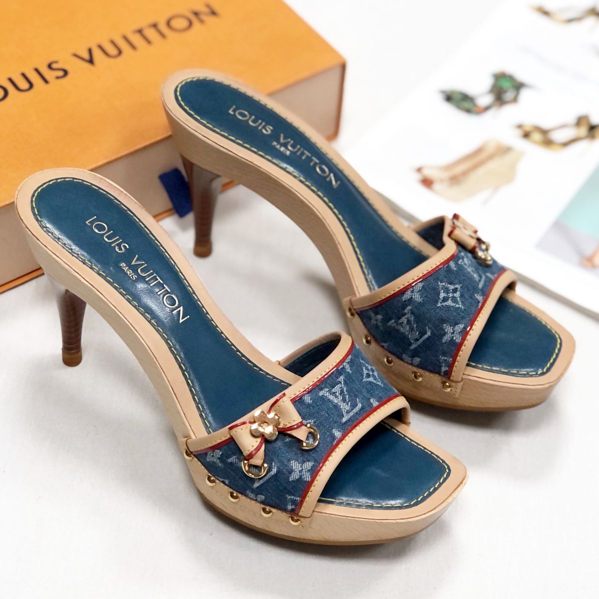 Босоножки Louis Vuitton размер 37.5 цена 15 655 руб