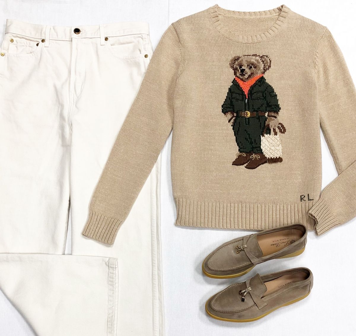 Кофта Ralph Lauren размер M цена 23 483 руб
Джинсы Khaite размер 26 цена 15 655 руб
Лоферы размер 39 цена 31 310 руб