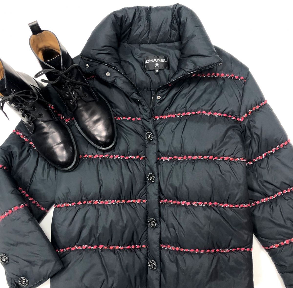 Куртка-пуховик/ Chanel размер 38 цена 253 853 руб 