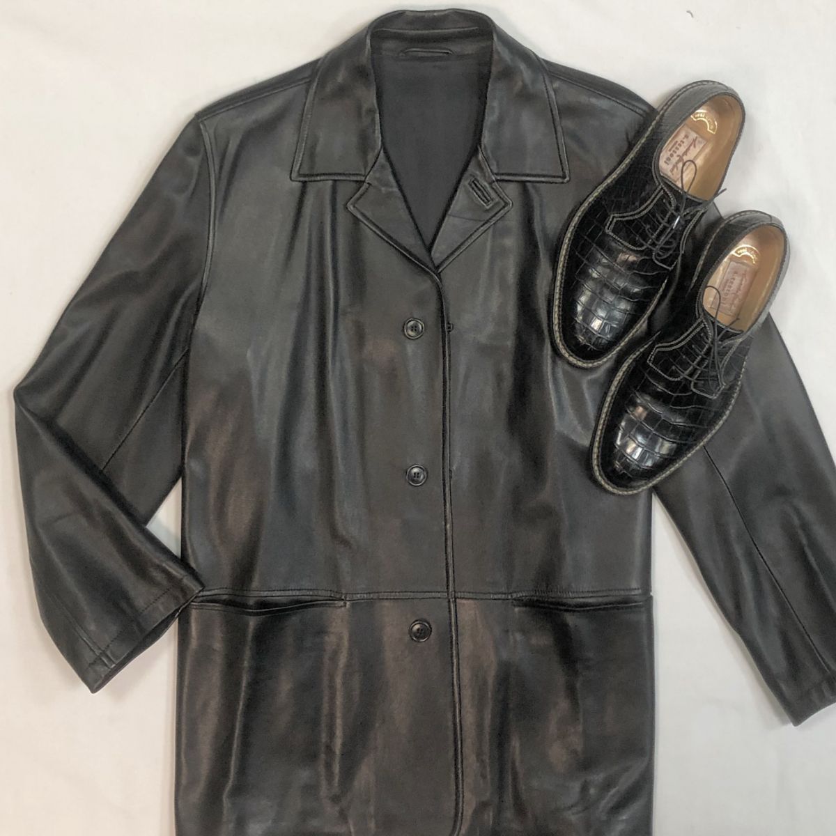 #mechtamen Куртка/кожа/ Zegna размер 48 цена 23 078 рубБотинки Testoni размер 42.5 цена 46 155 руб