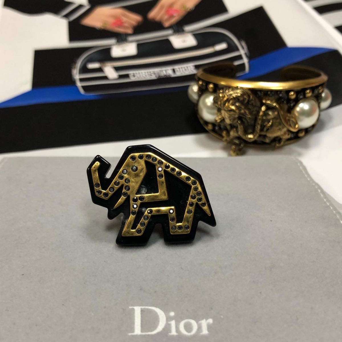 Кольцо слоник Dior цена 15 385 руб 