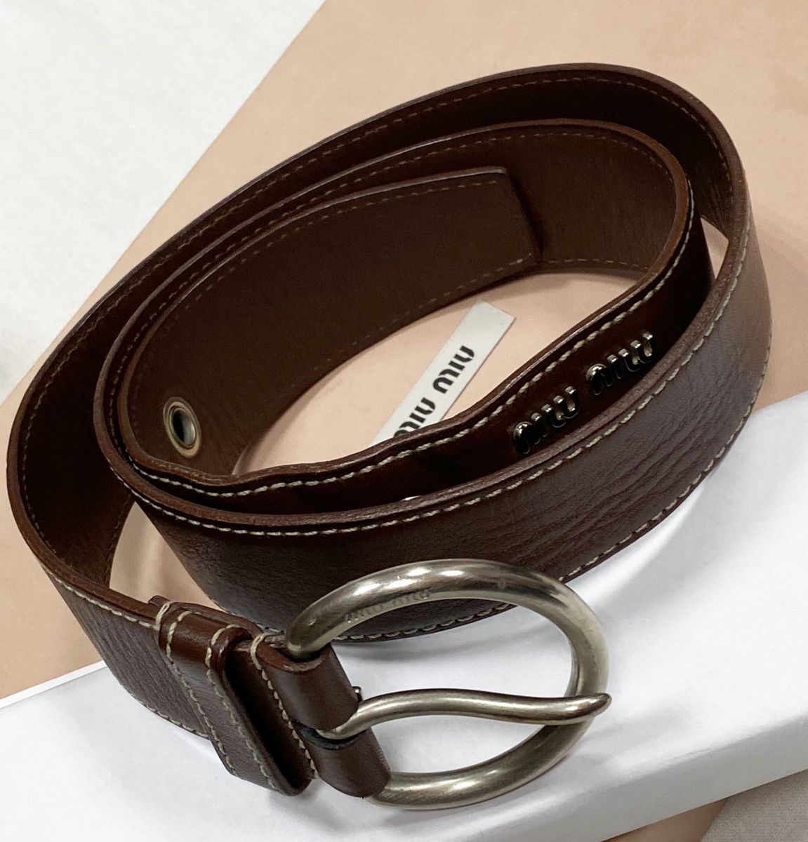 Ремень Miu Miu размер 95/38 цена 7 828 руб
