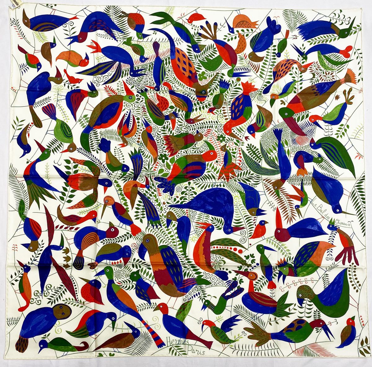 Платок / шелк / Hermès размер 90/90 цена 46 965 руб / новый с биркой /