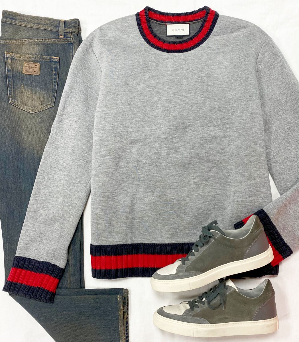 
#mechtamen Толстовка Gucci размер XXXL цена 23 483 руб 
Джинсы Dolce Gabbana размер 48 цена 10 959 руб 
Кеды Brunello Cucinelli размер 43 цена 14 090 руб 