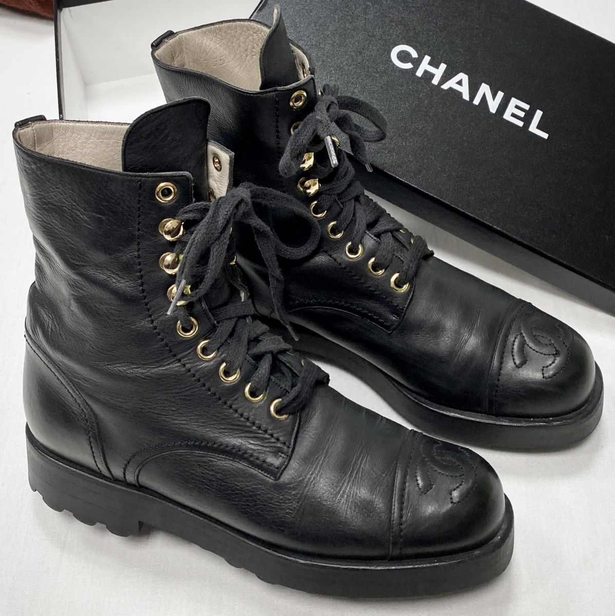 Ботинки Chanel размер 37.5 цена 23 483 руб 