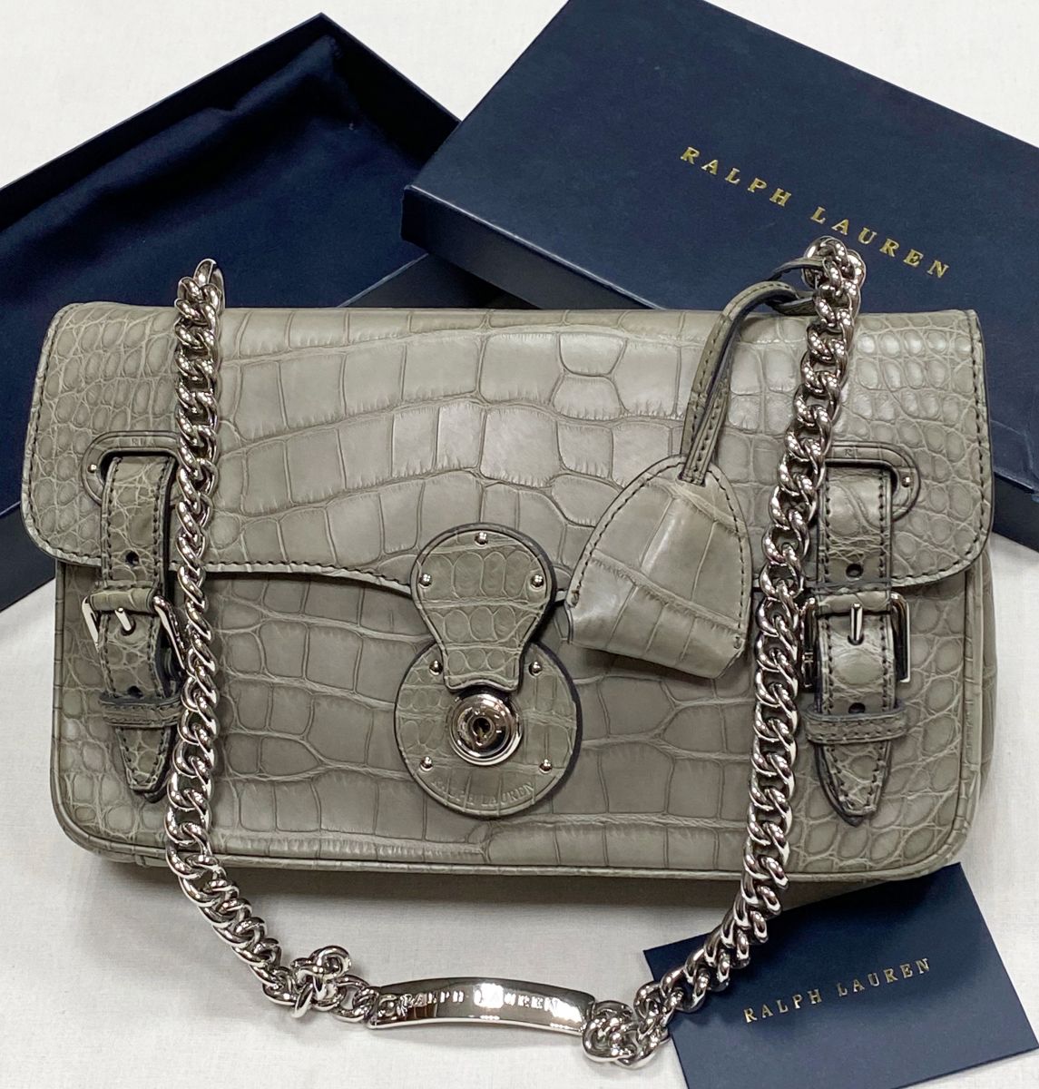 Сумка / крокодил/ Ralph Lauren размер 25/15 цена 156 550 руб