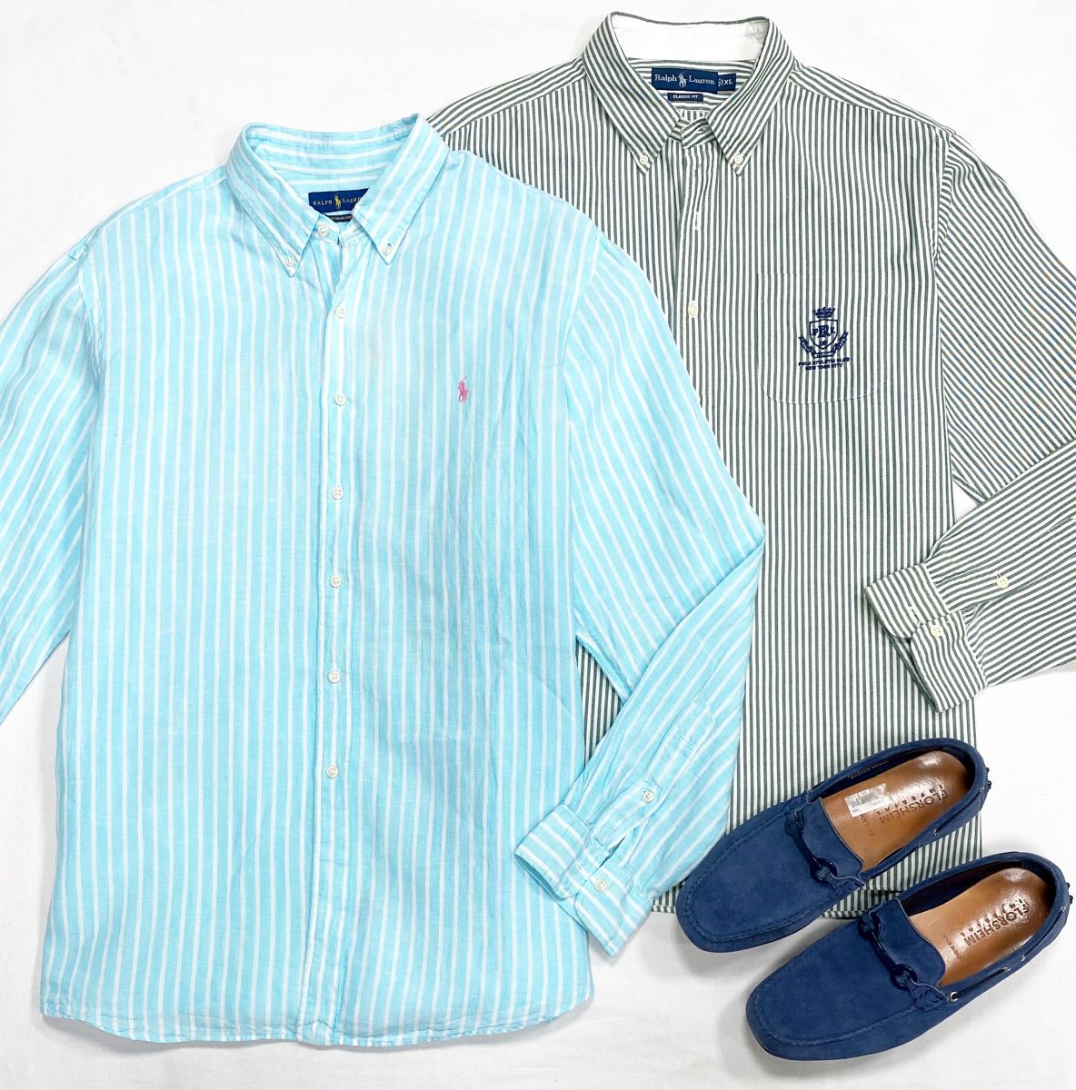 #mechtamen Рубашки Ralph Lauren размер XL/XXL цена по 4 697 руб
Мокасины размер 43.5 цена 4 697 руб 
