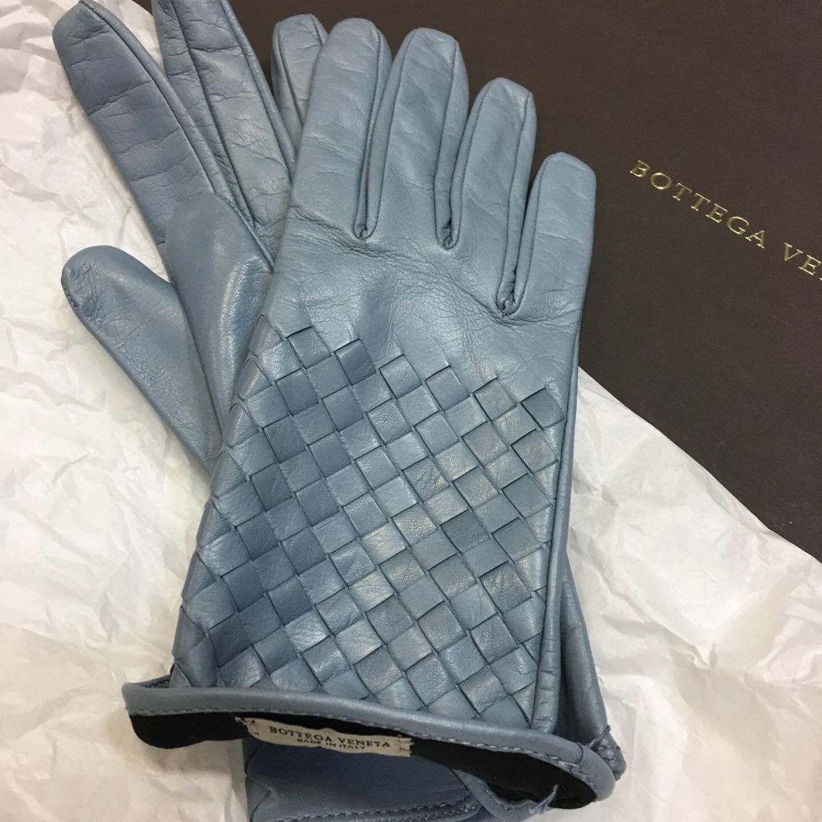 Перчатки /кожа/ Bottega Veneta  размер 8 цена 15 385 руб 