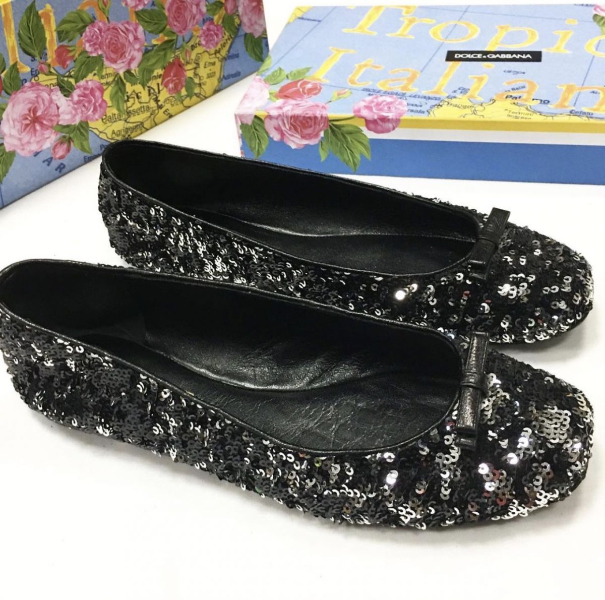 Балетки /пайетки/ Dolce Gabbana  размер 38.5 цена 7 693 руб