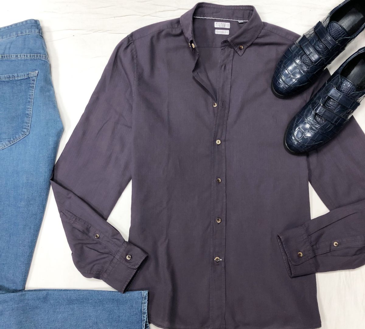 #Mechtamen
Рубашка BRUNELLO CUCCINELLI размер М цена 10 959 руб 
Джинсы BOSS размер М цена к 697 руб