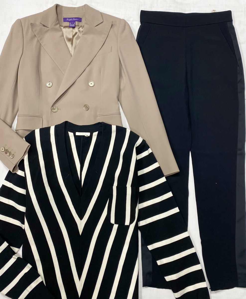 Жакет Ralph Lauren размер 4 цена 23 483 руб Кофта Chloè размер M цена 15 655 руб Брюки Chloe размер 34 цена 7 828 руб