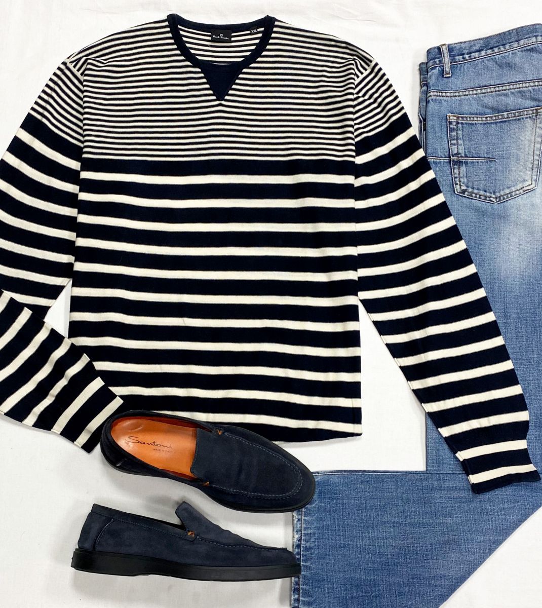 #mechtamen Кофта Paul Smith размер XXL цена 4 697 руб
Джинсы Christian Dior размер 32 цена 10 959 руб
Лоферы Santoni размер 43 цена 15 655 руб