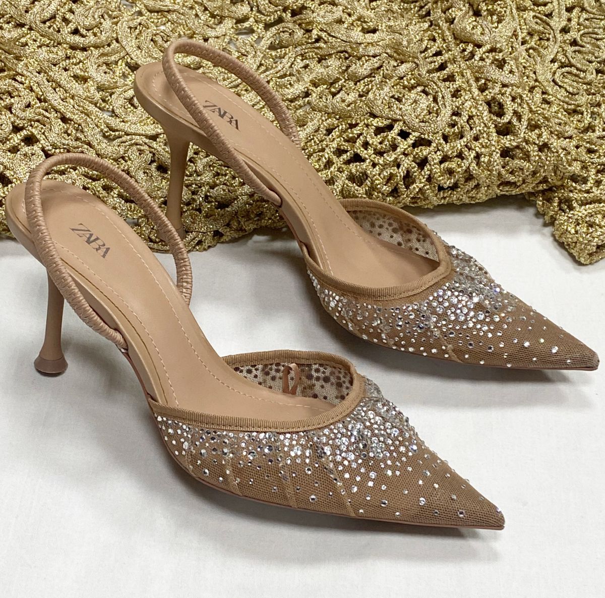 Босоножки/ камни/ Zara размер 37 цена 4 697 руб