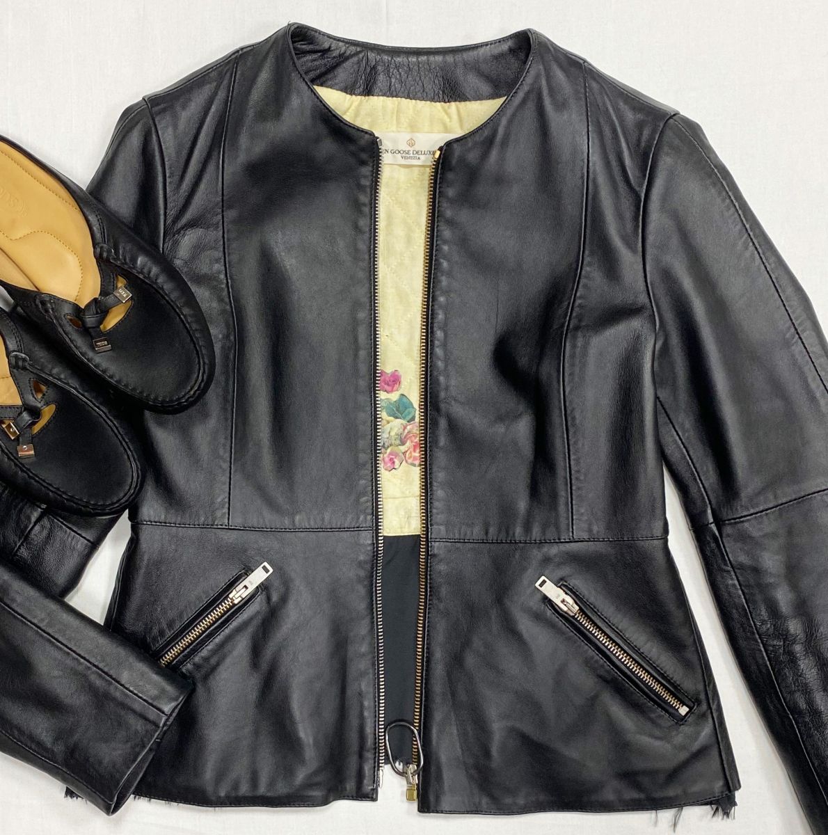 Куртка / кожа/ Golden Goose  размер XS цена 25 048 руб