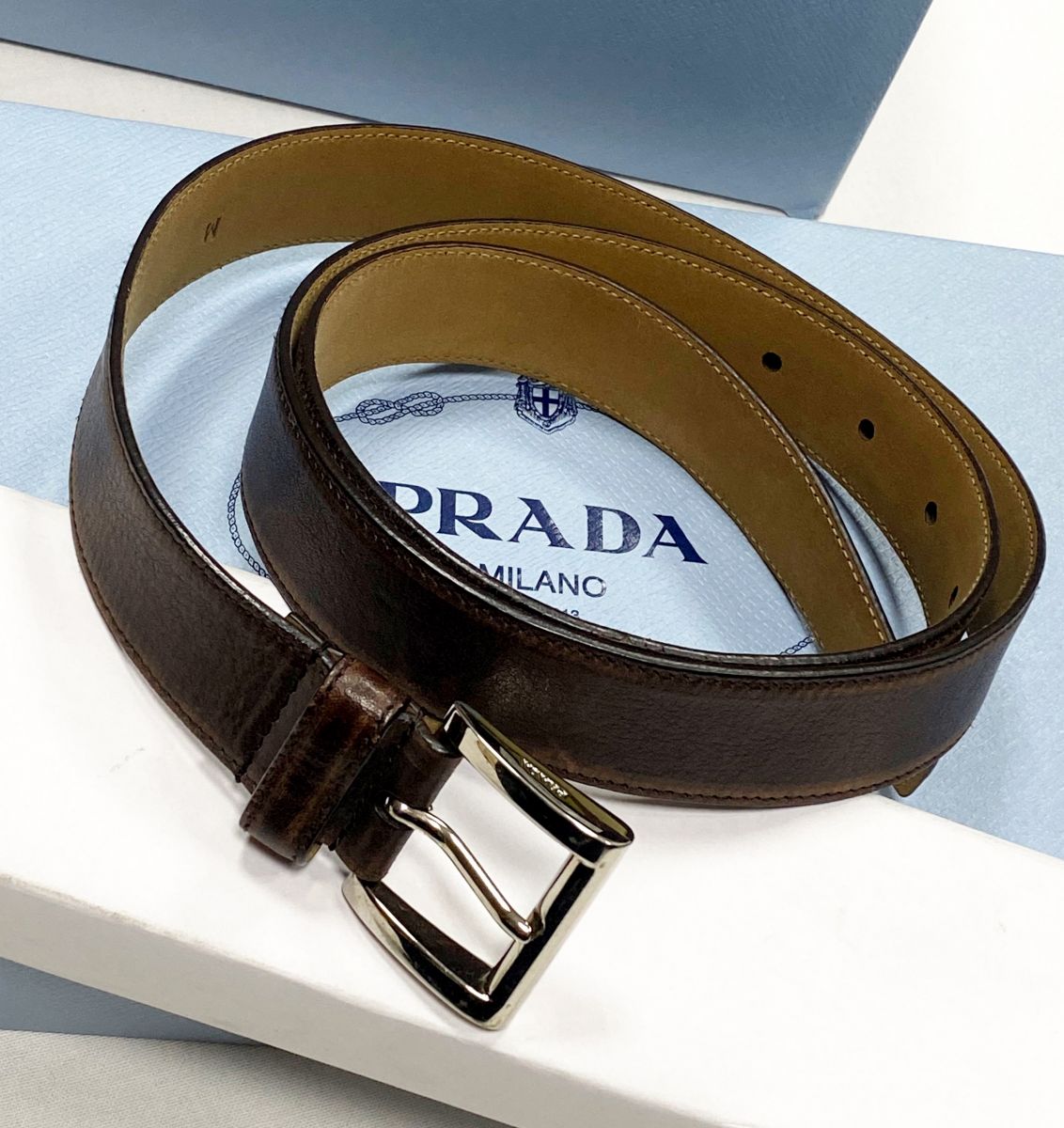 Ремень Prada размер M цена 7 828 руб

